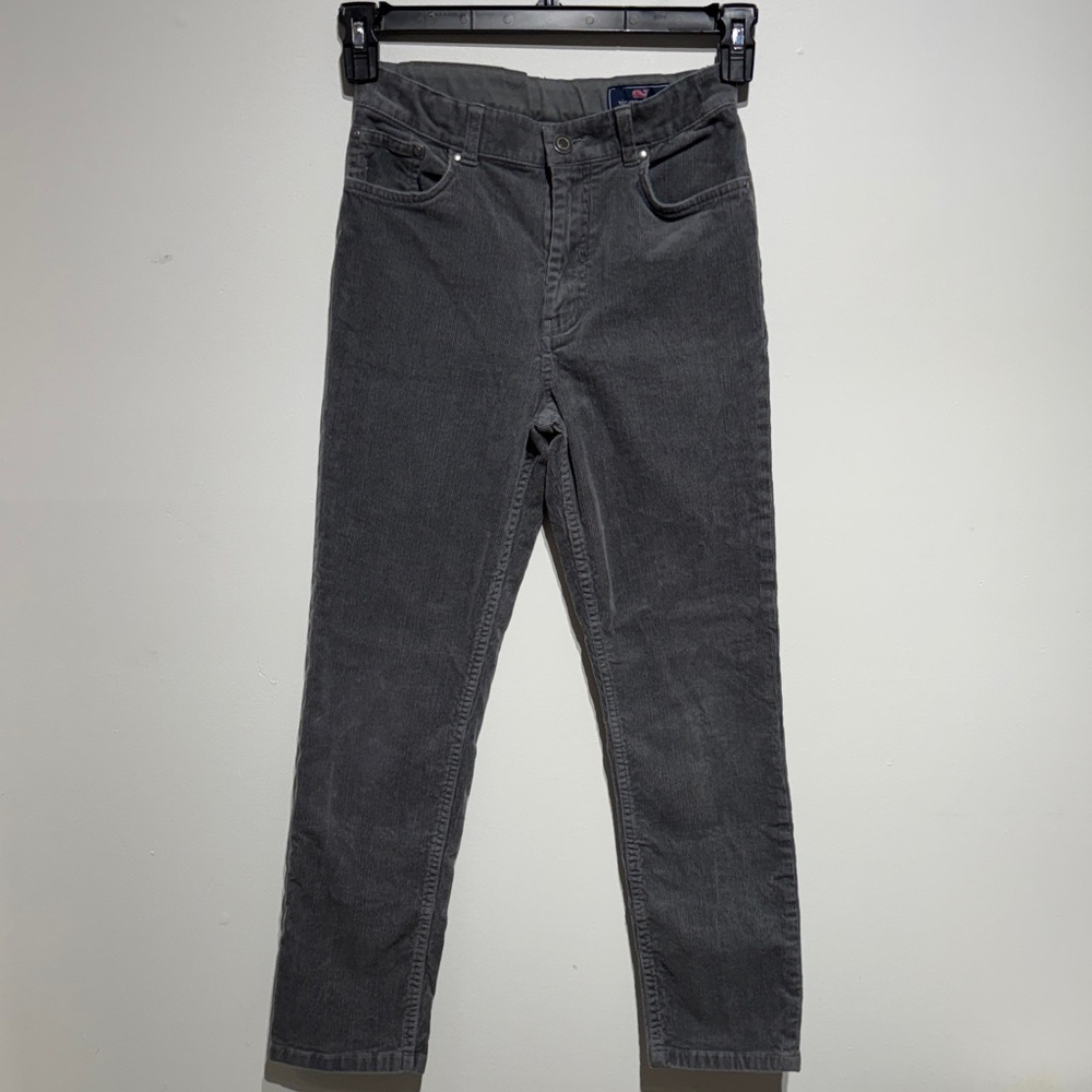 Vineyard Vines Gray Stretch Terry Cord Kids Pants. Size 14